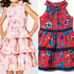 Janie & Jack floral tiered dresse